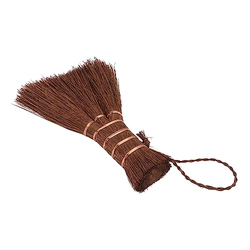 Didiseaon Small Palm Broom Lightweight Compact for Teas Ceremony Cleaning Broom Hanging Rope Design