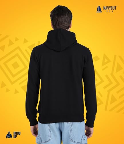 Image of Cotton Hoodies for Men | Pullover | Winter Wear | Hoodie | Hooded Sweatshirt | Kangaroo Pockets Hoodie|Regular Fit |Size S- 2XL
