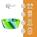 Silipint Squeeze-a-Bowl Silicone Bowl Set, Flexible and Unbreakable Bowls, Microwave-, Dishwasher-, and Freezer-Safe Bowls for Indoor and Outdoor Use, Hippy Hop & Sea Swirl Set of 2
