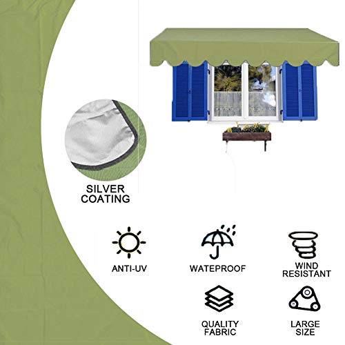 juman Toldo para-sol, toldo de pátio, fácil de instalar, usado para terraço ao ar livre, proteção co