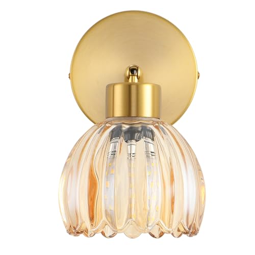 Wall Sconces Vintage Fixture Light with Glass Shade