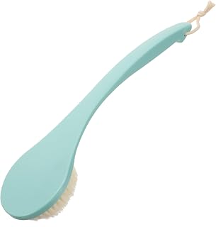 FRCOLOR Cepillo De Ducha De Mango Para Exfoliar Cepillo Corporal Suave De Baño Para Masaje y Limpieza De Espalda Color Verde
