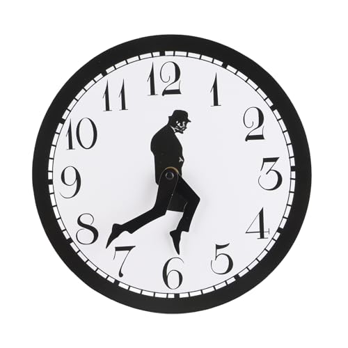 CYSFETENA Ministry of Silly Walks Clock, Unique Vintage Creative Wall Clocks, Retro Funny Melting