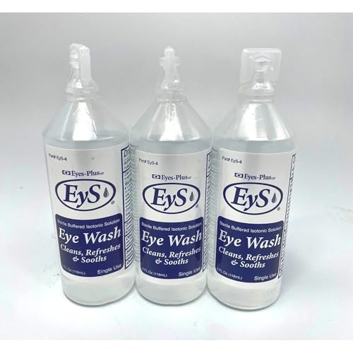 Eyes-Plus 4-oz Eye Wash - 3-Bottles - Cleans, Refreshes, Soothes