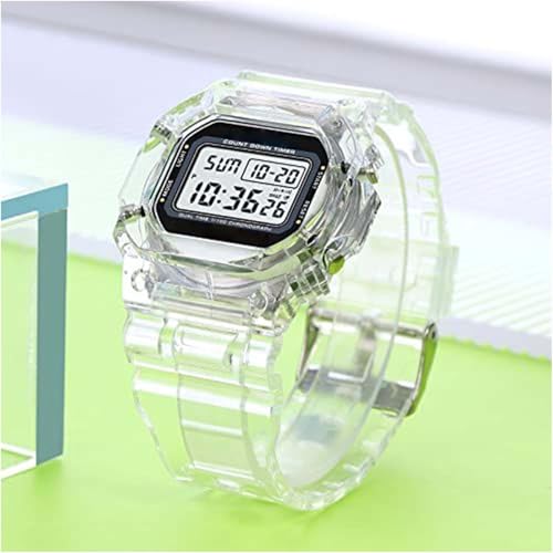 Sportuhr für Herren | Unisex transparente Datumsanzeige Armbanduhr | Wandern Sport Uhr für Männer Frauen Indoor Outdoor Wandern Radfahren Schwimmen Camping Nacht Fitness – Bild 3