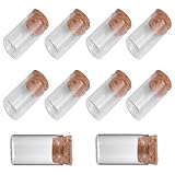 Bouchons en liège pour bouteilles en verre – parfaits pour conserver de petits objets, servir de bouteilles à vœux, de flacons de cordyceps ou de bouteilles décoratives. bouteille à vœux