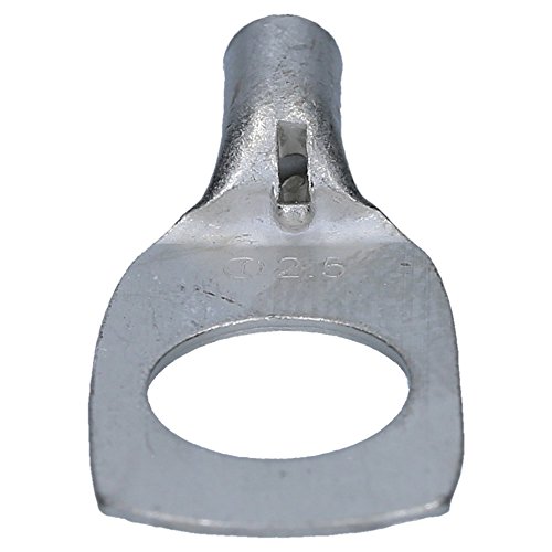 Pack of 10 Cembre A06-M8 Tubular Cable Lug 1.5-2.5 mm M8 Uninsulated Copper Tin-Plated - Image 2