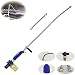 Buyplus Hydro Deep Jet Power Washer Wand - 39'' Long Extendable High Pressure Garden Sprayer Attachment, Water Hose Nozzle,Flexible Glass Cleaning Tool, Foam Cannon Car Window Washer, 2 Tips