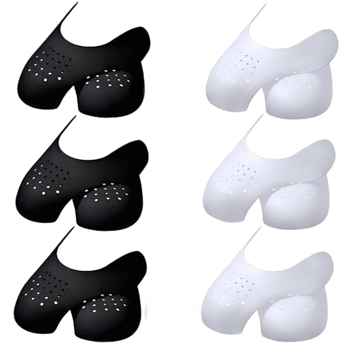 ManLinKei 6 Pairs Shoe Creases Protector, Shoes Crease Protectors for Most Sneakers Creases for Mens 7-12 Womens 5-9