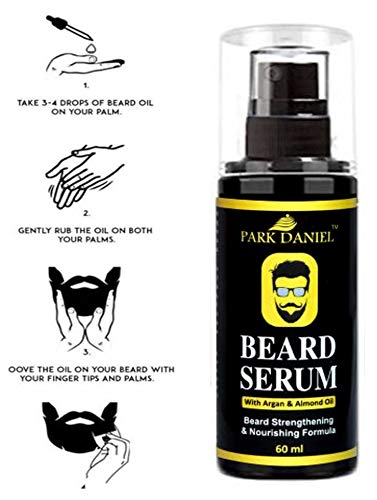 Image of Park Daniel Beard Serum For Beard Growth with Argan and Almond oil, Yellow, 60 ml