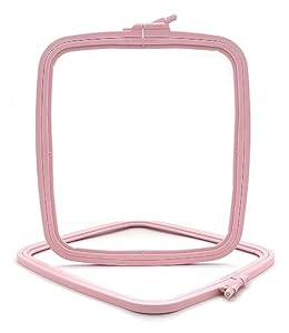 Nurge Quadratischer Stickrahmen Medium Rosa