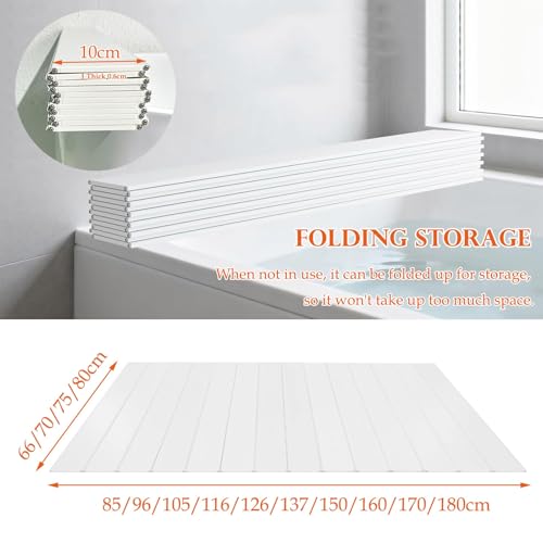 Funda para bañera de diseño plano resistente al polvo en PVC de alta densidad 3