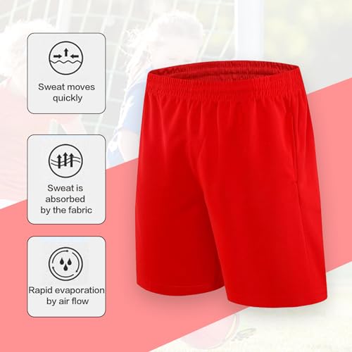 Kids Activewear Shorts Red, 8-9 Years - Image 2