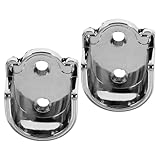 TOYANDONA Soporte para Barra de Armario Brida Abierta 22 Mm 2 Piezas Aleación de Zinc Resistente Soporte Lateral para Barra de Ropa de Cortina de Ducha y Toalla Uso Doméstico