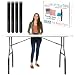 Lift Your Table folding table risers Extenders - converts Folding Tables to Bar/Demo Height Work Surface, Non-Slip Foot, Black (LYT-BDNSF)