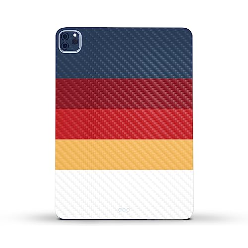 Image of MightySkins Carbon Fiber Skin Compatible with Apple iPad Pro 11 inch M2 4th Gen (2022) Full Wrap Kit - Vintage Lines | Protective, Durable Textured Carbon Fiber Finish | Easy to Apply | Made in The USA