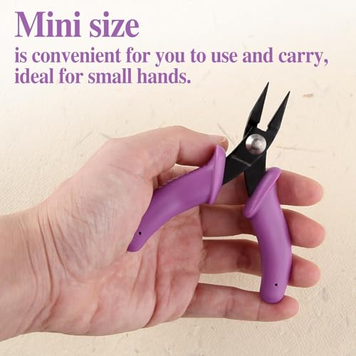 SPEEDWOX 4 Inch Mini Long-Nose Pliers for Jewelry Making - Tweezer, Short-Nose, Flat Smooth Jaw - Jewellery Making Tool - Image 4