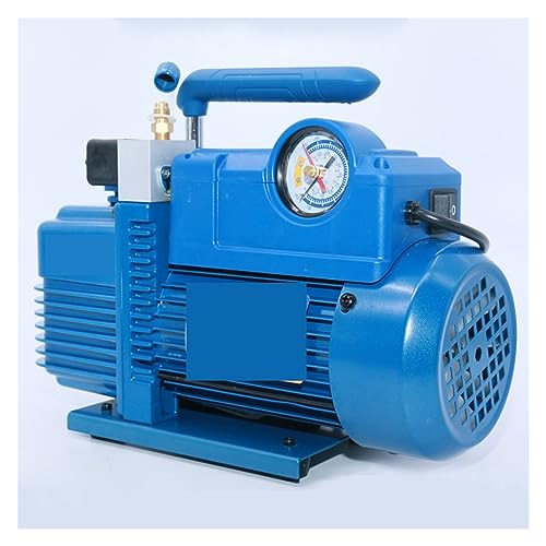 Bomba de Vacío 2L V-i140SV Nueva para Reparación de Aire Acondicionado con Refrigerante R410A, Modelo de Paleta Doble Etapa, 2Pa, 250W, 7.2m3/h, con Válvula Solenoide miniatura 3