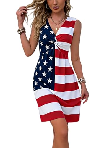 Image of LLHXRUI Sundresses for Women Sleeveless Boho Summer Dress Elegant Vacation Tank Dresses Casual Tunic Short Sun Dress