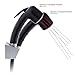 Ambassador Marine Trinidad- 2H External Shower Mixer (Small Black Sprayer, 6' White Rubber Hose) (Chrome/Black) - 134-0214-CK-W