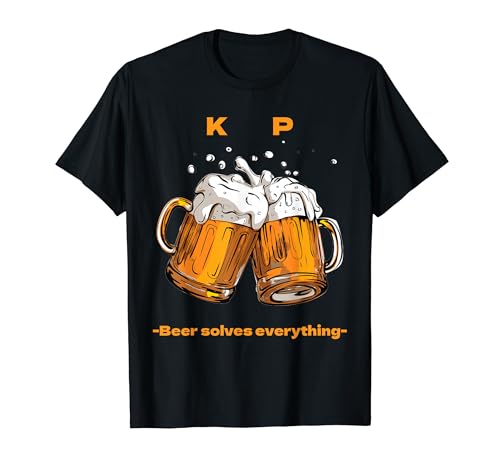 乾杯ビールは全てを解決する ビール 夏 乾杯 KP ジョッキ 生ビール Tシャツ