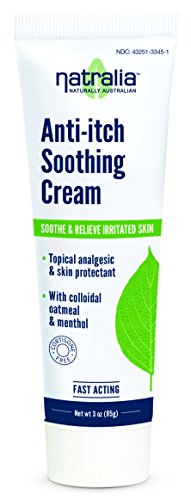 Natralia Anti-Itch Soothing Cream, Oatmeal and Menthol, 3 Ounce