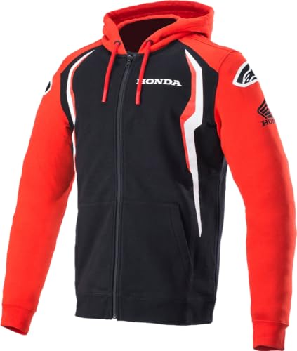 Alpinestars Honda Sweat à Capuche Zip (Black/Red,M)