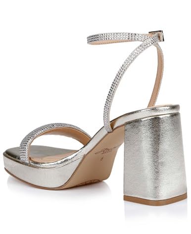 Jewel Badgley Mischka Teddi Platform Block Heels4