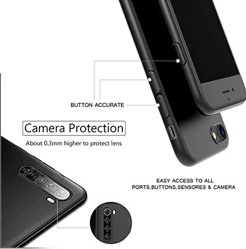 Image of Mobile Back Cover Case for Oneplus 6 (Silicone Case|CameraProtection|Black SC1510)