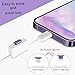 VIWIEU Anti Dust Plugs Metal Cover Compatible with iPhone 14 13 12 Mini Plus Pro Max iPad AirPods 2 Pack, Lightning Charging Port Dust Caps Protector with Plug Holder (Dark Purple)