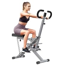 SogesPower Squat Machine for Home Gym, Squat Rowing Machine with Adjustable Resistance and Optional Full Motion, Squat Assist Trainer for Glutes & Legs Workout, Up to 330lbs