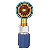 VOBOR Car Air Conditioner Quick Adapter, R1234YF to R134A Low Side Quick Coupler, R1234YF to R134A Hose Adapter Fitting Connector for Car Air-Conditioning AC #1