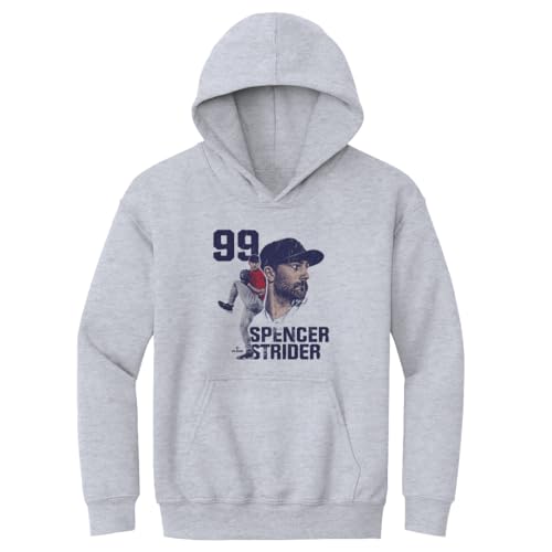 500 LEVEL Spencer Strider Kids Hoodie - Spencer Strider Atlanta Player Number