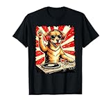 Vintage DJ Dog Disco Headphone Music