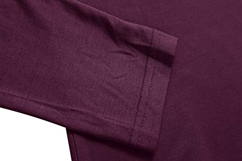 Image of Herou Womens Long Sleeve Turtleneck Slim Fitted Lightweight Casual Active Layer Tops Shirts