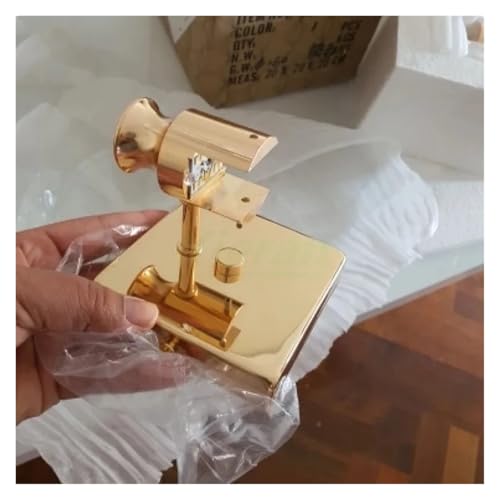 Lámpara de pared de cristal LED dorada grande para el espejo del baño 6