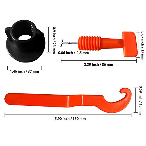 image for YIYATOO 100pcs Tile Leveler Spacers and 500PCS 2mm Tile Spacer,Tile Le