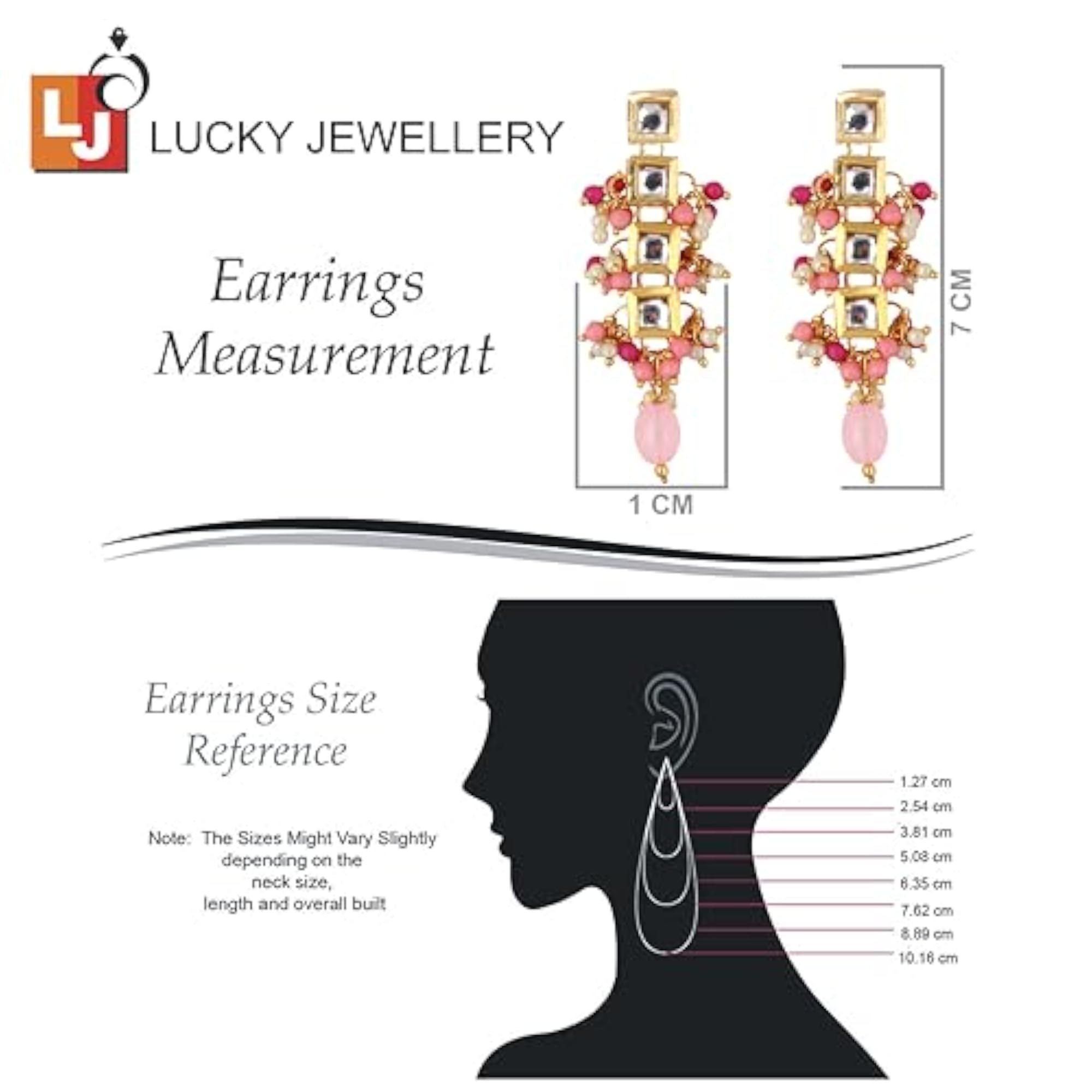 Women's Traditional 18k Gold Plated Meenkari Multicolor Earring Set