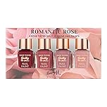 Barry M Romantic Rose Nail Paint Gift Set, 4 rose tinted gelly hi shine shades, Pink - Packaging May Vary