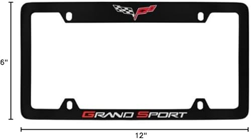 Miniatura 15 de License Frame Inc. Chevrolet Corvette C6 Grand Sport - Marco de matrícula metálico (cromado y ancho)