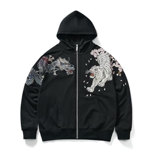 Manteau à capuche brodé style chinois homme veste originale confortable - 2