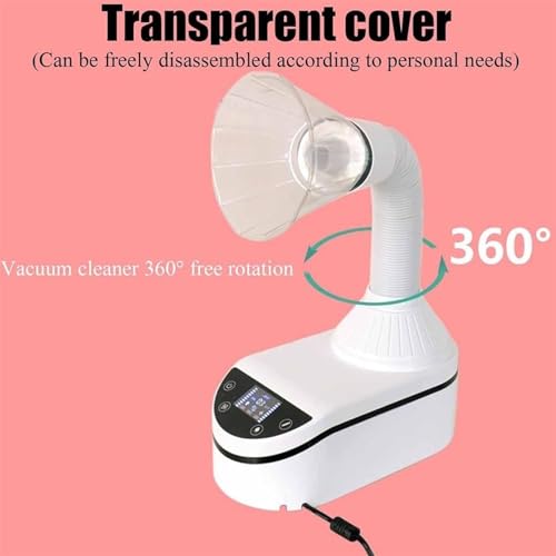 Aspirador Dental, Extractor de succión de Polvo de Mesa 230W con Ventilador y led, colector de Polvo de Banco de Trabajo de Pulido para Laboratorio Dental