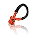 QIQU Synthetic Soft Shackle for Boating ATV UTV SUV 4X4 Truck Recovery Together with Recovery Rope 1 Pack (3/8'', Orange)