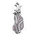 Wilson Anf&auml;nger-Amazon Exclusive Komplettsatz, 9 um 1 Inch verl&auml;ngerte Golfschl&auml;ger mit Cartbag, Damen, Rechtshand, Stretch XL, wei&szlig;/grau/violett, WGG157555