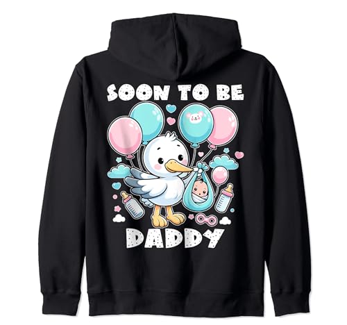 Soon To Be Daddy 2024 Father's Day First Time Dad Pregnancy Sudadera con Capucha