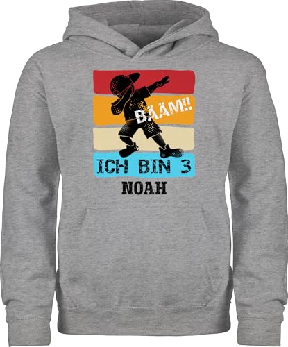 Kinder Hoodie Jungen Mädchen - 3. - BÄÄM ich Bin 3 mit Namen |...
