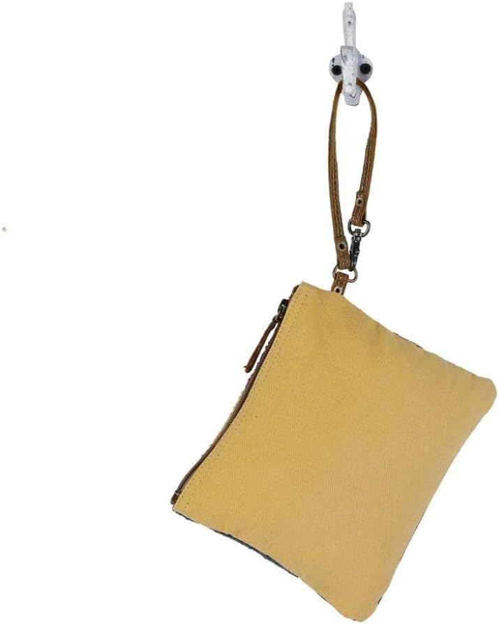 Myra Bag Midsummer Pouch Upcycled Cotton & Leather S-3078 - Image 6