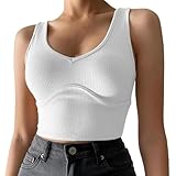 Photo Gallery yuezhan canotte e top smanicati canottiera in maglia a coste basic da donna tinta unita elasticizzato e comodo senza maniche casual xl bianco Photo Gallery yuezhan canotte e top smanicati canottiera in maglia a coste basic da donna tinta unita elasticizzato e comodo senza maniche casual xl bianco