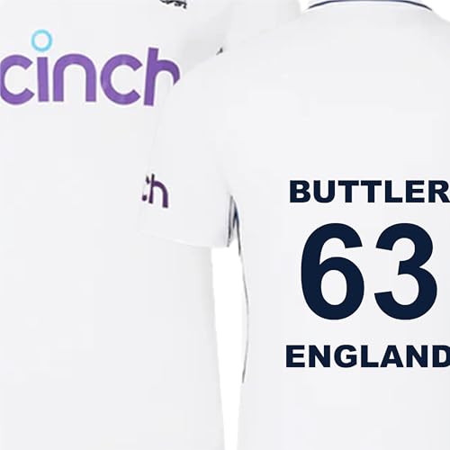 Image of Buttler Jersey 63 Number Jersey Test National Team Cricket Jerseys Team Men's