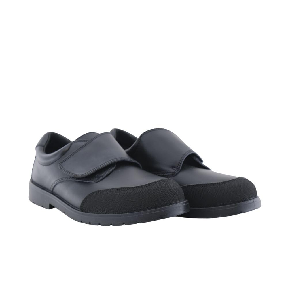 Zapato Colegial Unisex Fabricados en Piel - Muy Cómodos de Fácil Apertura con Velcro - Made in Spain.